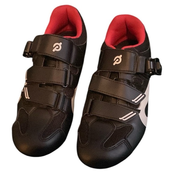 Peloton Black Cycling Shoes with Red Lining size 39 - Picture 1 of 5